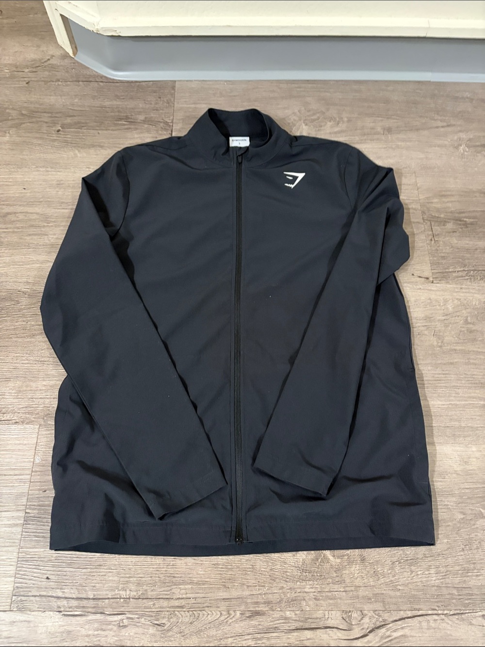 Gymshark Men’s Black Lightweight Full-Zip Jacket